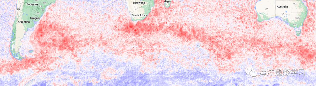 HYCOM在南大洋一月份的Enstrophy