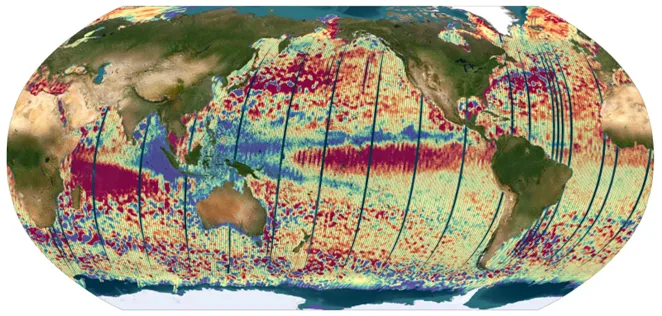 SWOT L3数据探测的El Niño（AVISO）